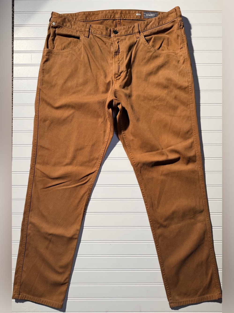 Bonobos Corduroy Fine Wale Athletic Fit Pants Caramel Men’s Size 38 x 32